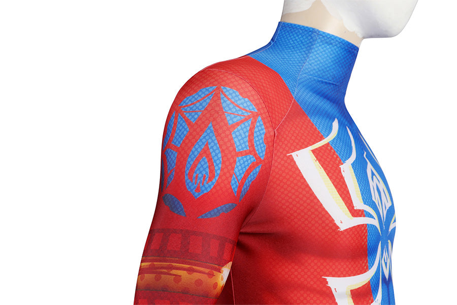 Spider-Man: Across the Spider-Verse Spider-Man India Pavitr Prabhakar Jumpsuit Cosplay Costume for Halloween