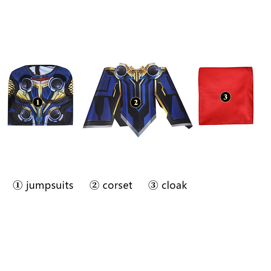 Thor: Love and Thunder Thor Jumpsuit Cosplay Costume for Halloween