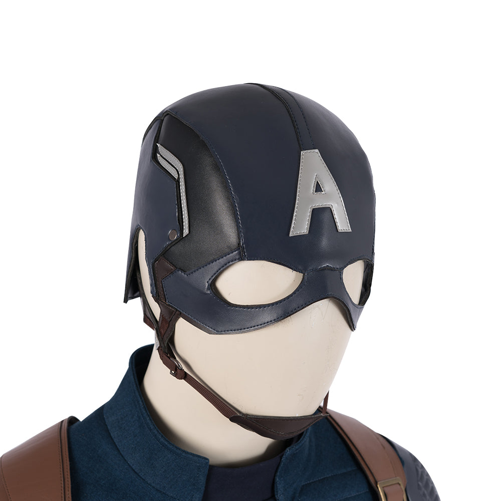 Avengers: Endgame Captain America Steven Rogers Cosplay Costume Full Set for Halloween