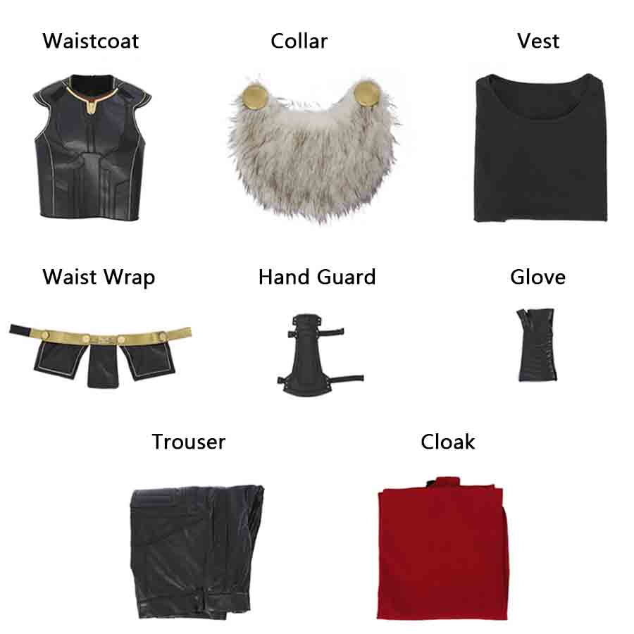 Thor: Love and Thunder Thor Cosplay Costume Full Set for Halloween