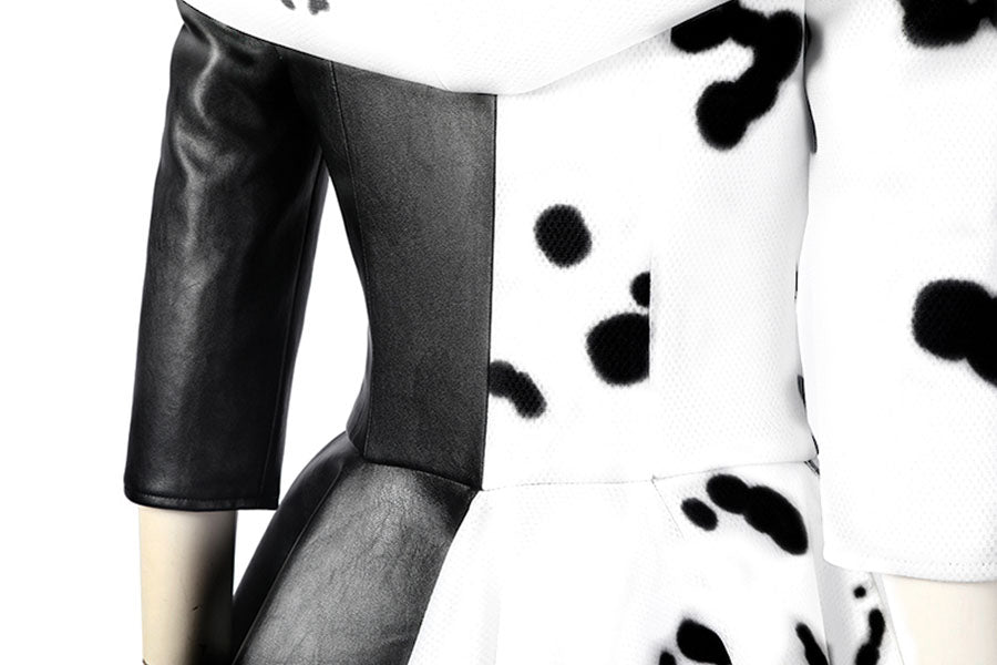 Cruella De Vil Cruella Cosplay Costume Full Set for Halloween