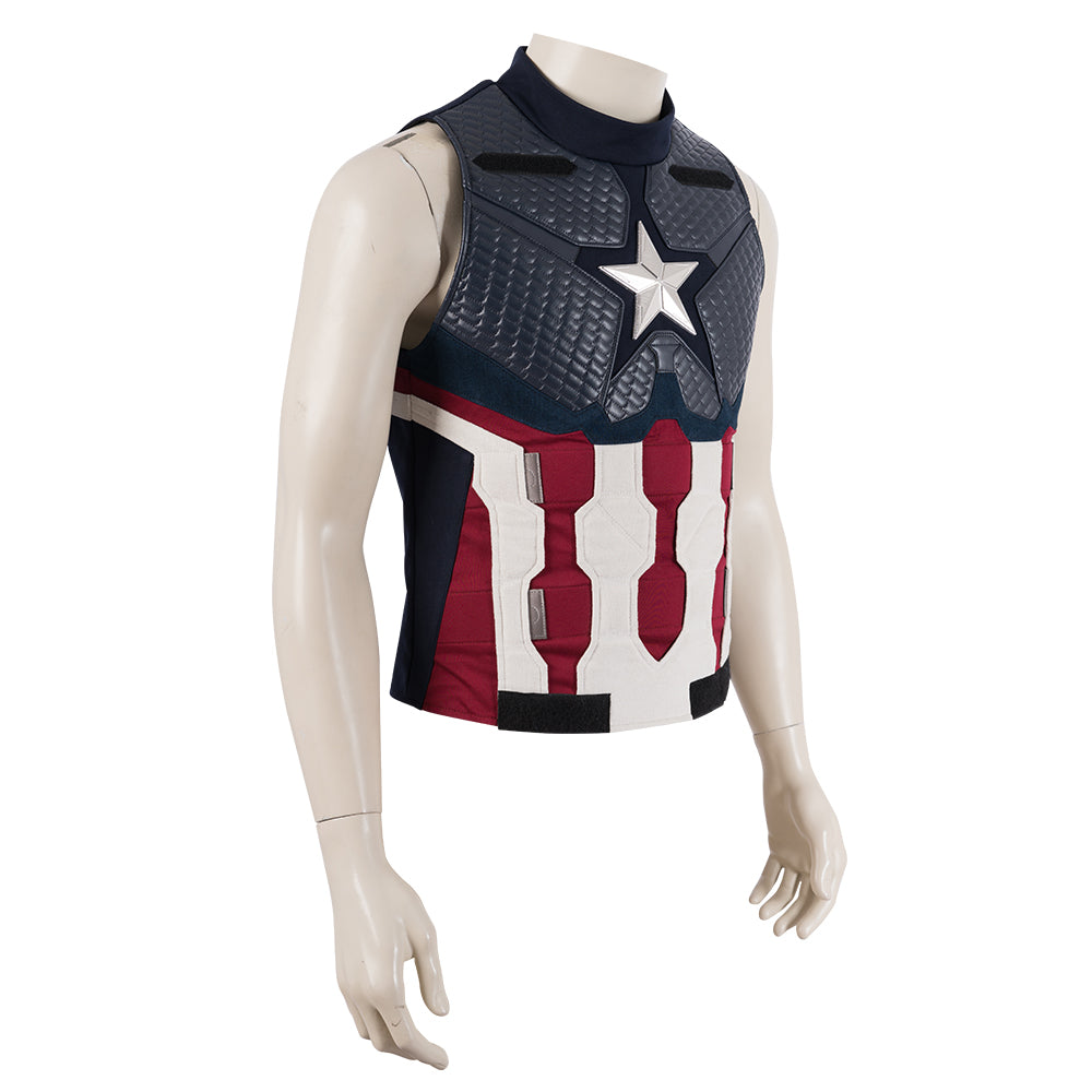 Avengers: Endgame Captain America Steven Rogers Cosplay Costume Full Set for Halloween
