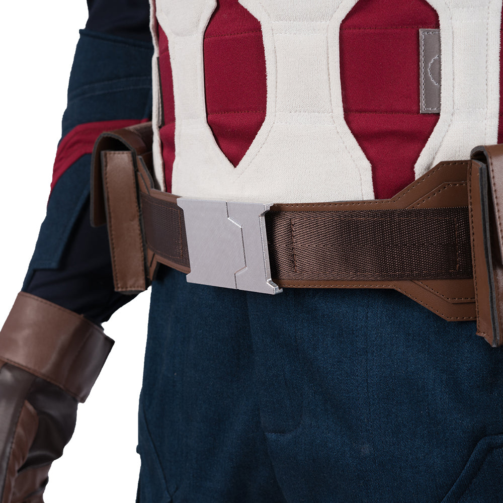 Avengers: Endgame Captain America Steven Rogers Cosplay Costume Full Set for Halloween