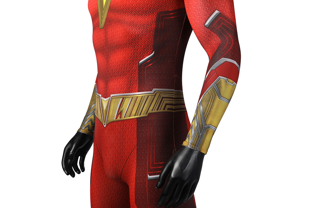 Shazam! Fury of the Gods Billy Batson Jumpsuit Cosplay Costume for Halloween