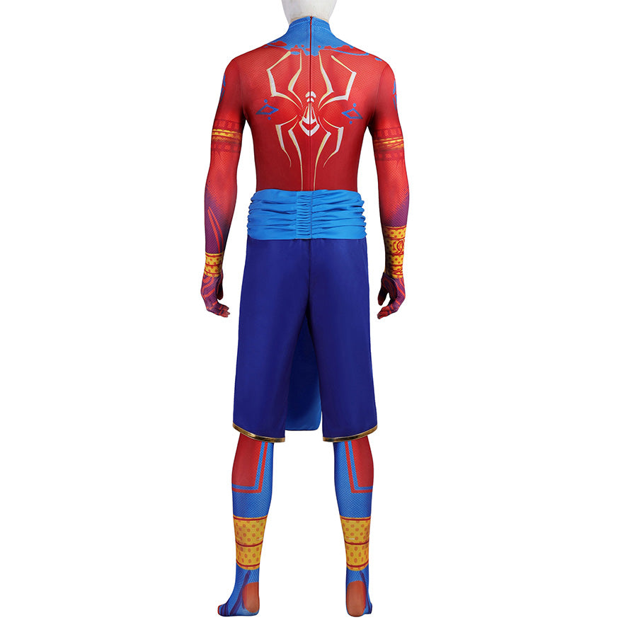 Spider-Man: Across the Spider-Verse Spider-Man India Pavitr Prabhakar Jumpsuit Cosplay Costume for Halloween