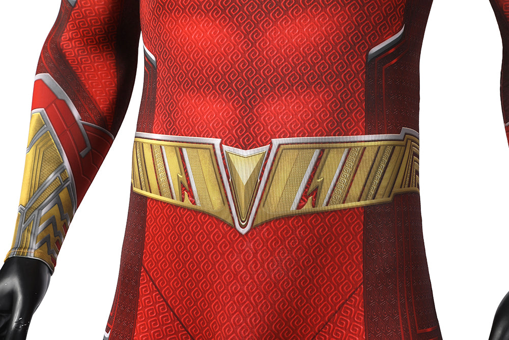 Shazam! Fury of the Gods Billy Batson Jumpsuit Cosplay Costume for Halloween