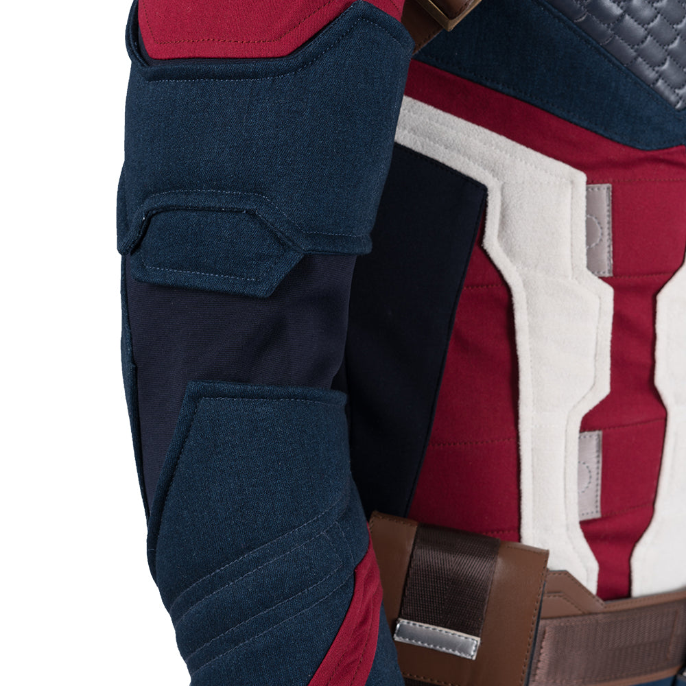 Avengers: Endgame Captain America Steven Rogers Cosplay Costume Full Set for Halloween