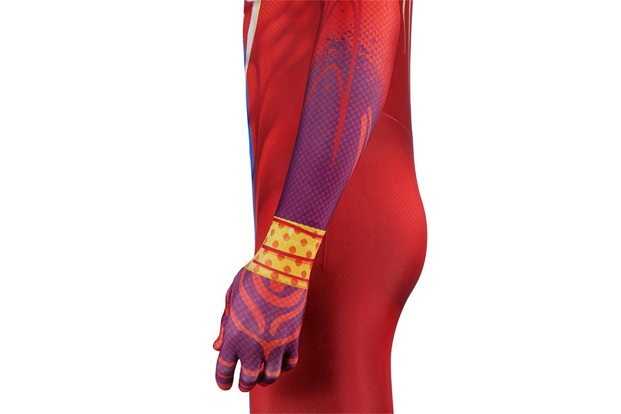Spider-Man: Across the Spider-Verse Spider-Man India Pavitr Prabhakar Jumpsuit Cosplay Costume for Halloween