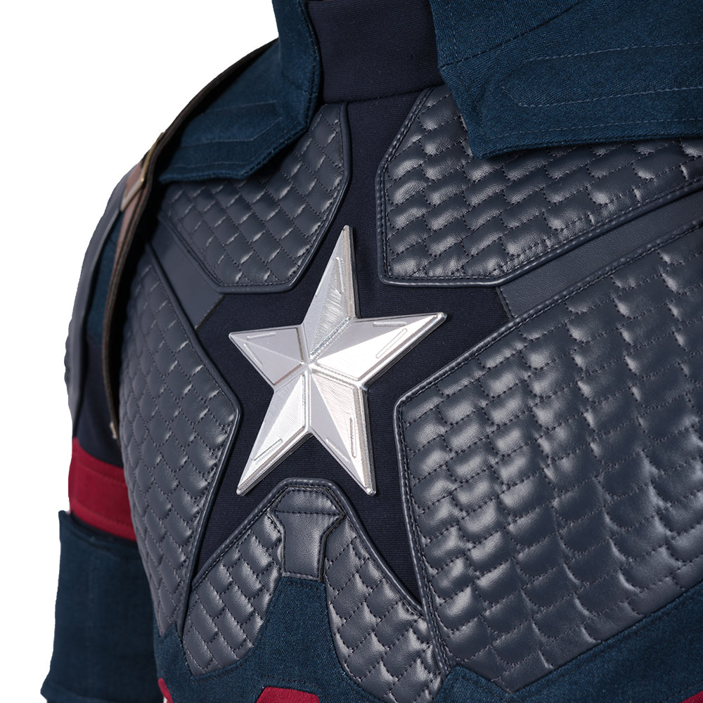 Avengers: Endgame Captain America Steven Rogers Cosplay Costume Full Set for Halloween