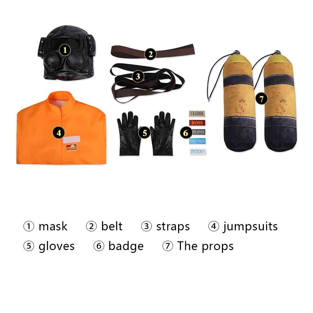 Lethal Company Staff Cosplay Costume Suit for Halloween