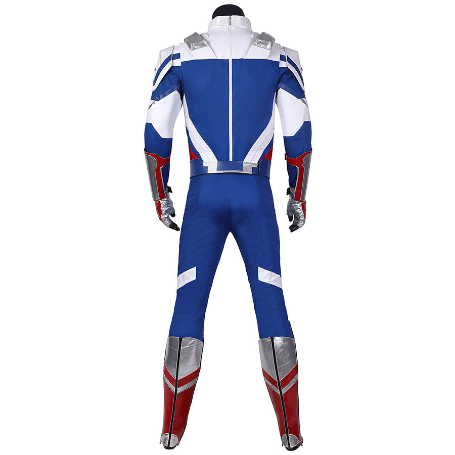 The Falcon and the Winter Soldier Captain America Sam Wilson Jumpsuit Cosplay Costume Full Set for Halloween
