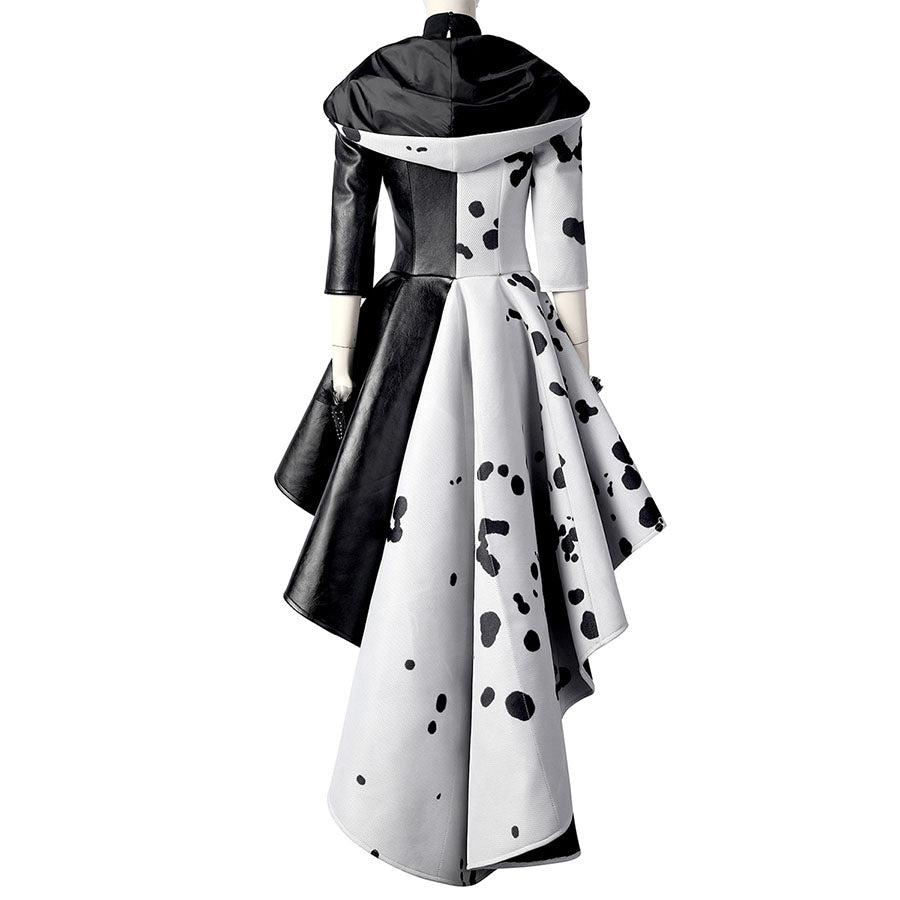 Cruella De Vil Cruella Cosplay Costume Full Set for Halloween
