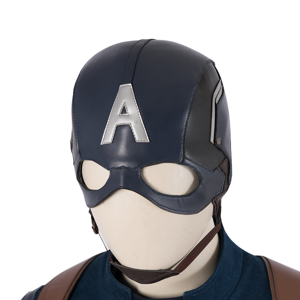 Avengers: Endgame Captain America Steven Rogers Cosplay Costume Full Set for Halloween