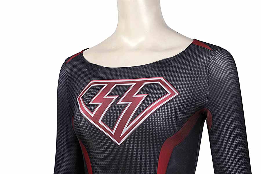 OVERGIRL Kara Zor-El Danvers Jumpsuit Cosplay Costume for Halloween
