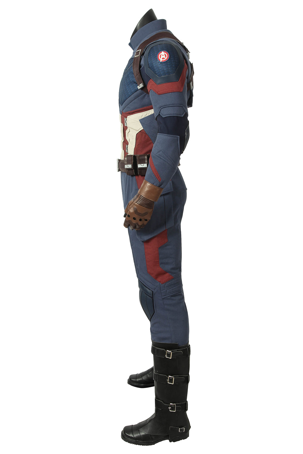 Avengers: Endgame Captain America Steve Rogers Jumpsuit Cosplay Costume Suit for Halloween