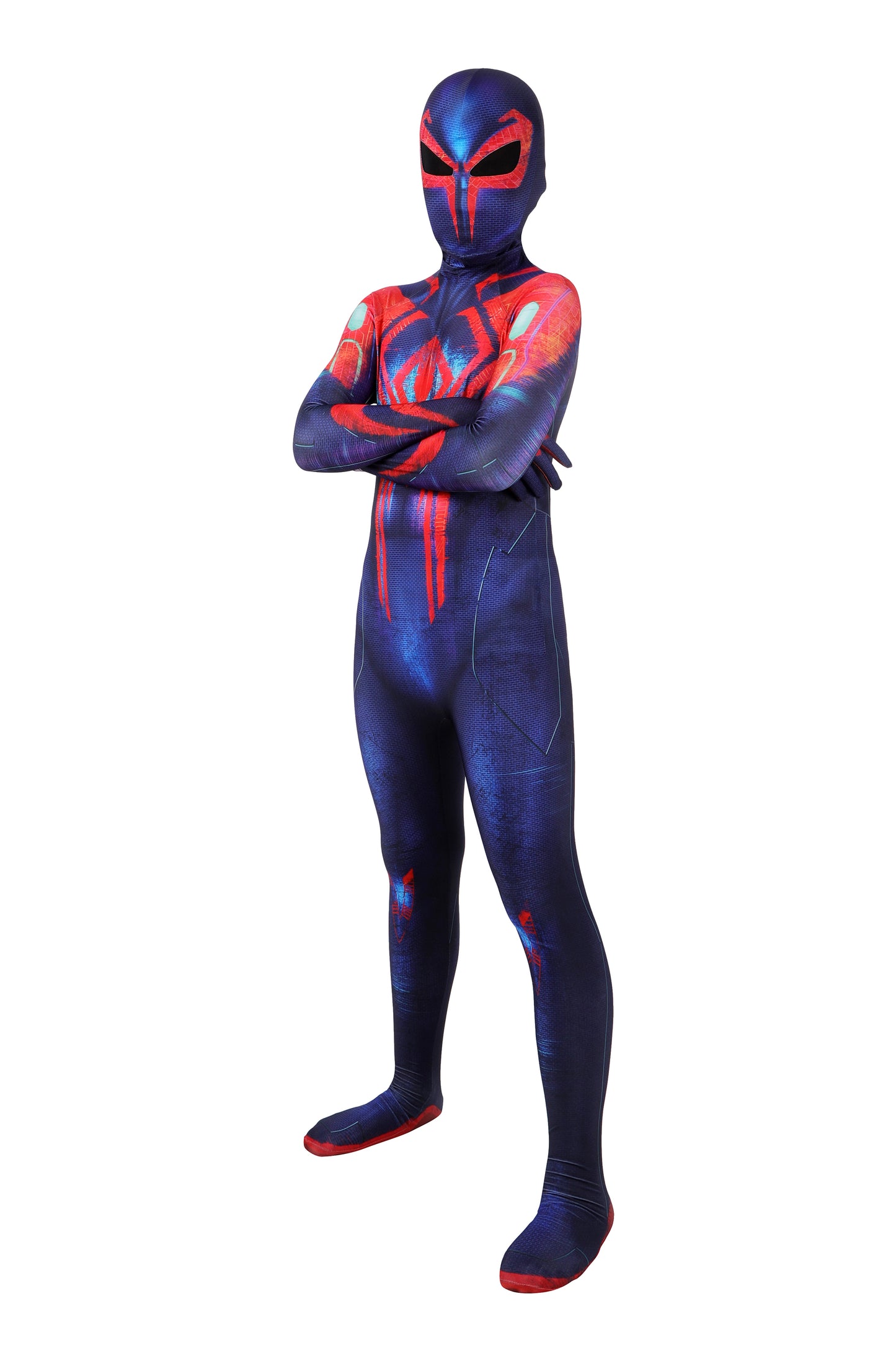 Spider-Man: Across the Spider-Verse Spider-Man 2099 Miguel O'Hara Kid Jumpsuit Cosplay Costume for Halloween