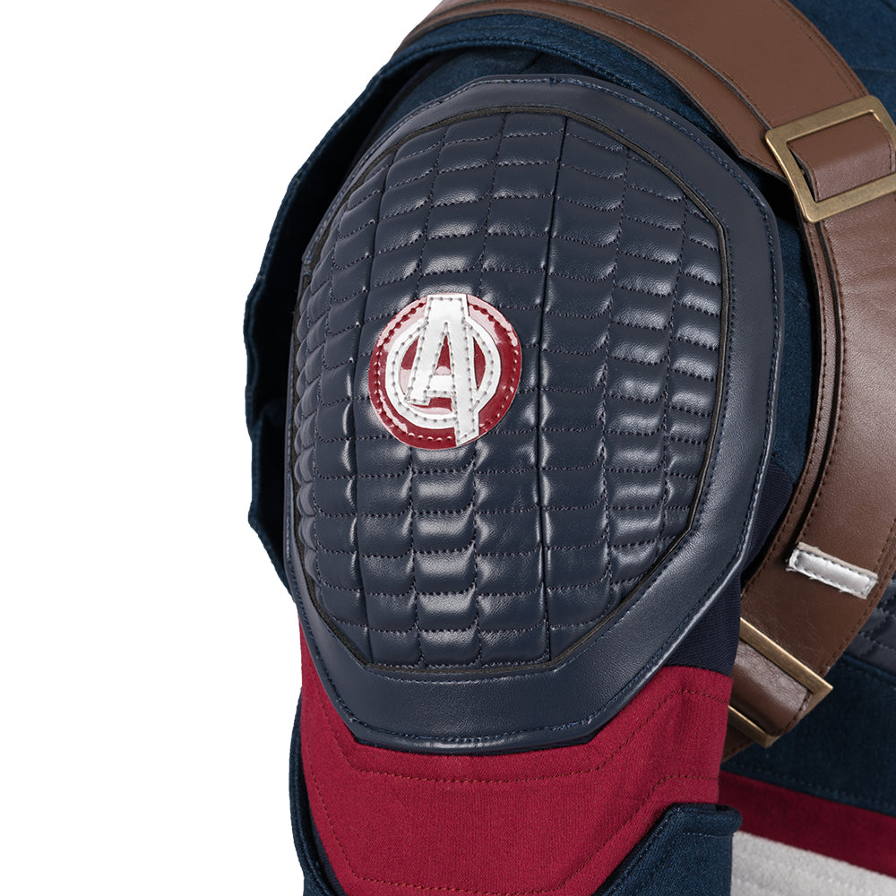 Avengers: Endgame Captain America Steven Rogers Cosplay Costume Full Set for Halloween