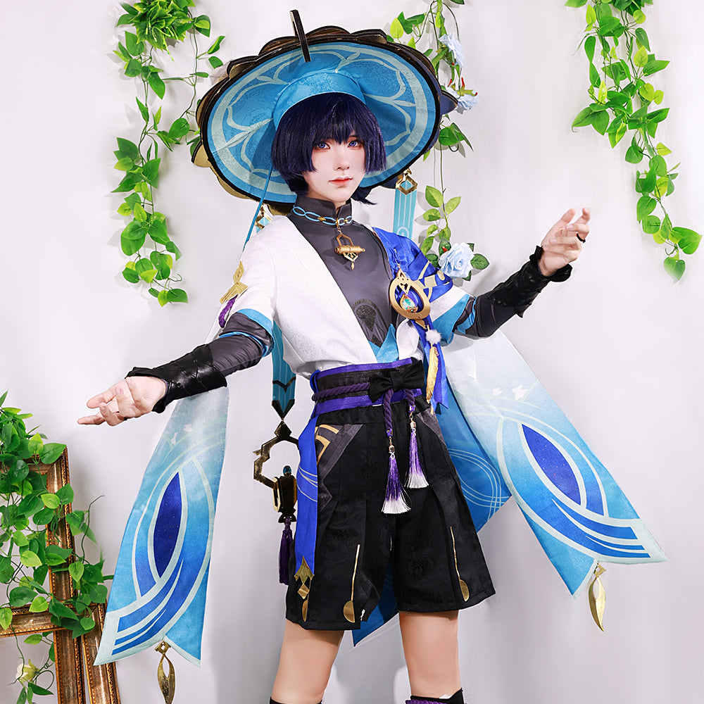 Genshin Impact Scaramouche Wanderer Cosplay Costume Outfit