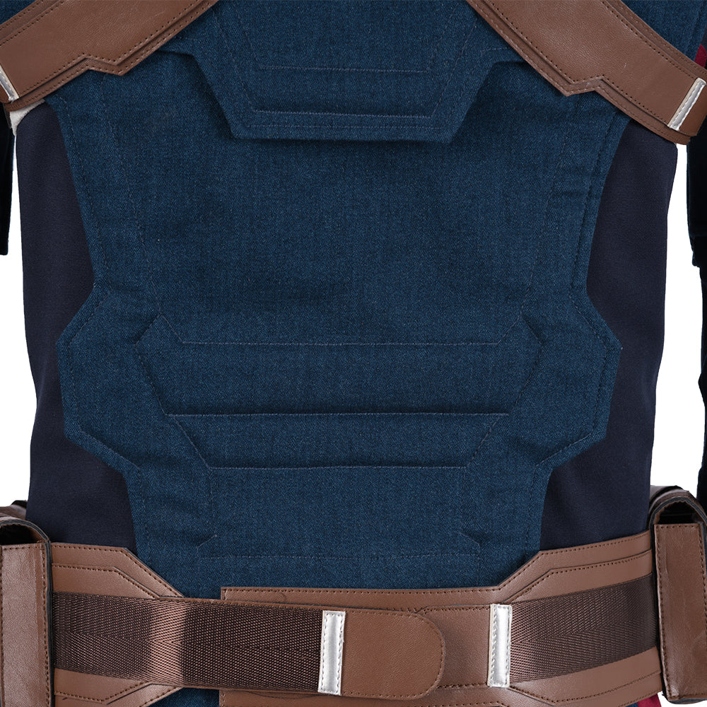 Avengers: Endgame Captain America Steven Rogers Cosplay Costume Full Set for Halloween