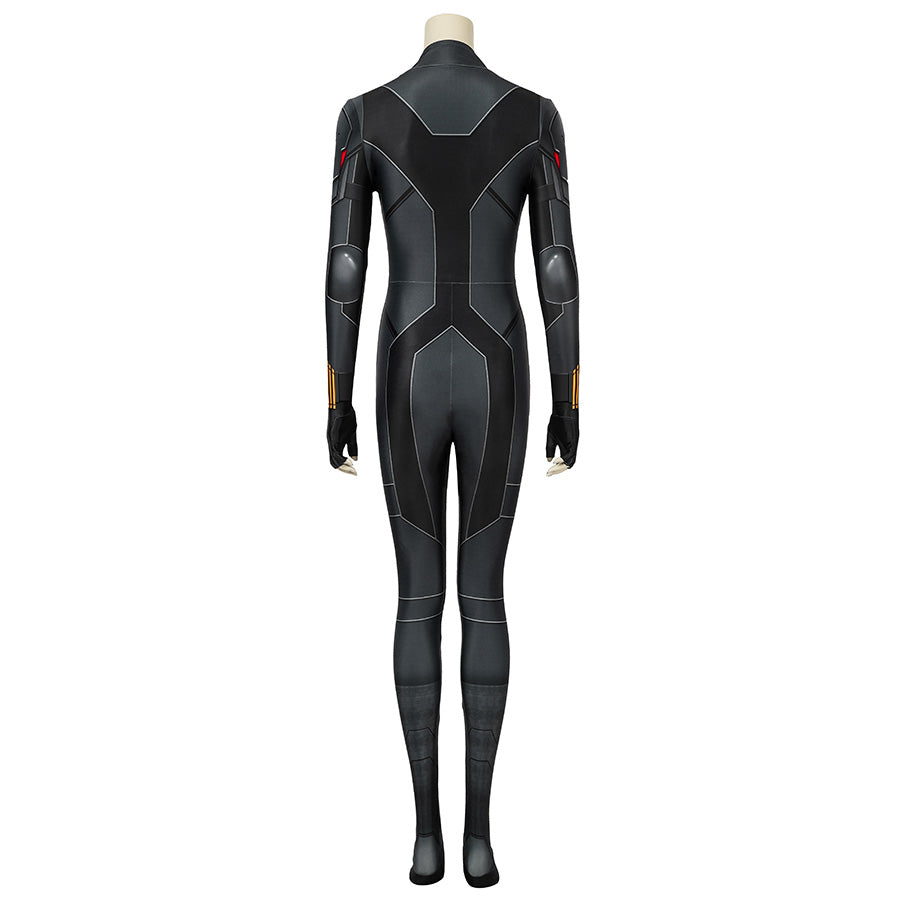 Black Widow 2020 Natasha Romanoff Black Jumpsuit Cosplay Costume for Halloween