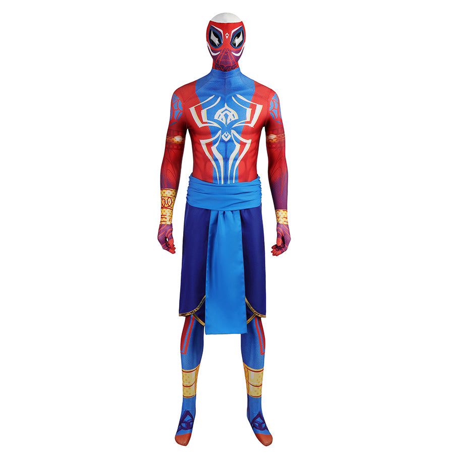 Spider-Man: Across the Spider-Verse Spider-Man India Pavitr Prabhakar Jumpsuit Cosplay Costume for Halloween