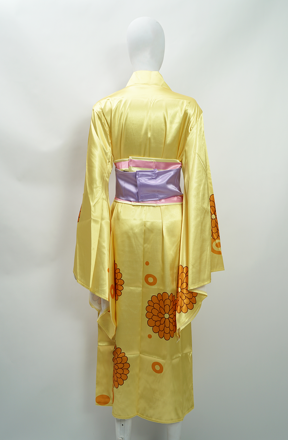 Kikunojo Kiku Yellow Kimono Cosplay Costume