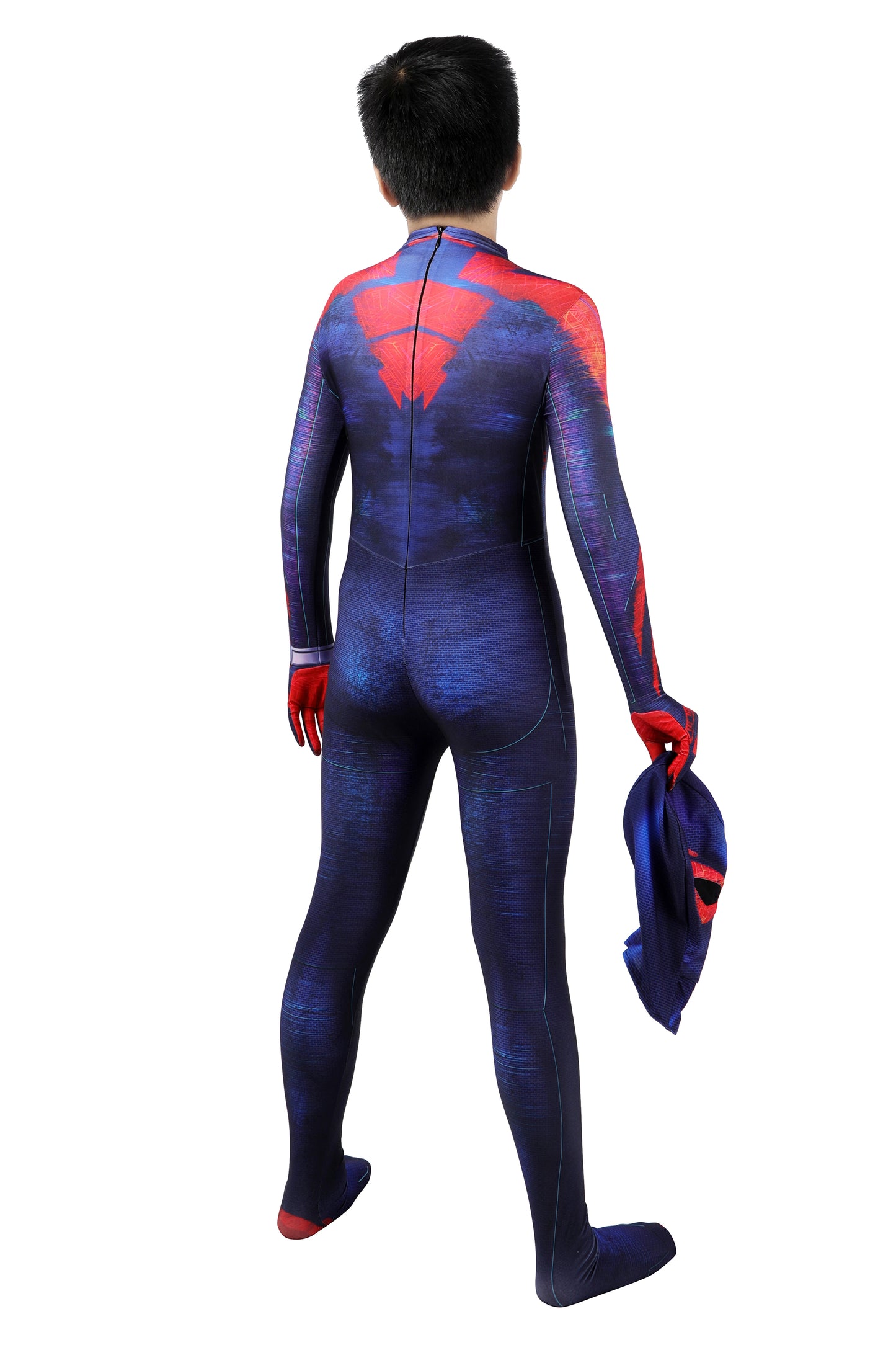 Spider-Man: Across the Spider-Verse Spider-Man 2099 Miguel O'Hara Kid Jumpsuit Cosplay Costume for Halloween