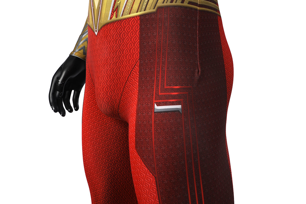 Shazam! Fury of the Gods Billy Batson Jumpsuit Cosplay Costume for Halloween