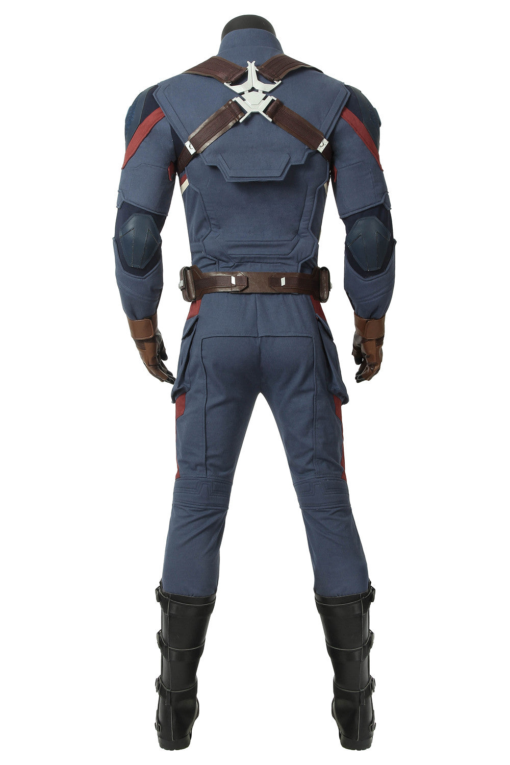 Avengers: Endgame Captain America Steve Rogers Jumpsuit Cosplay Costume Suit for Halloween