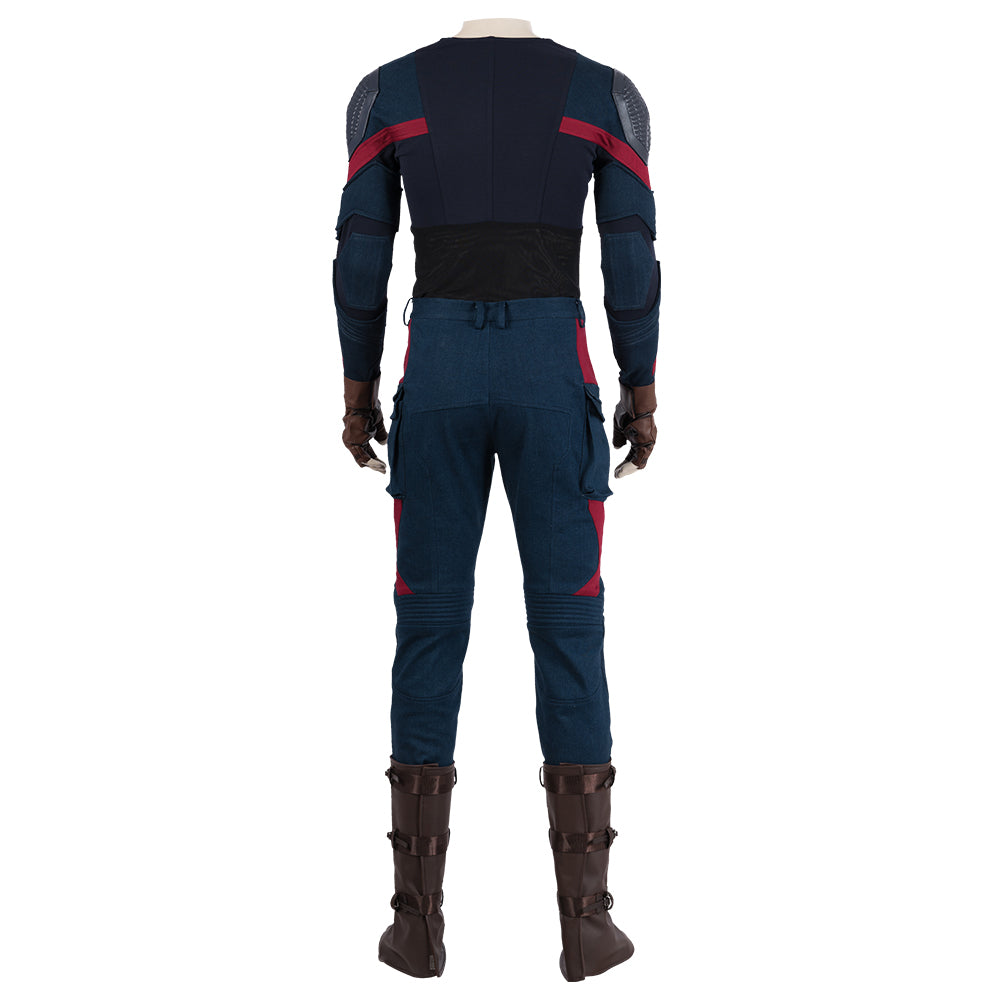 Avengers: Endgame Captain America Steven Rogers Cosplay Costume Full Set for Halloween