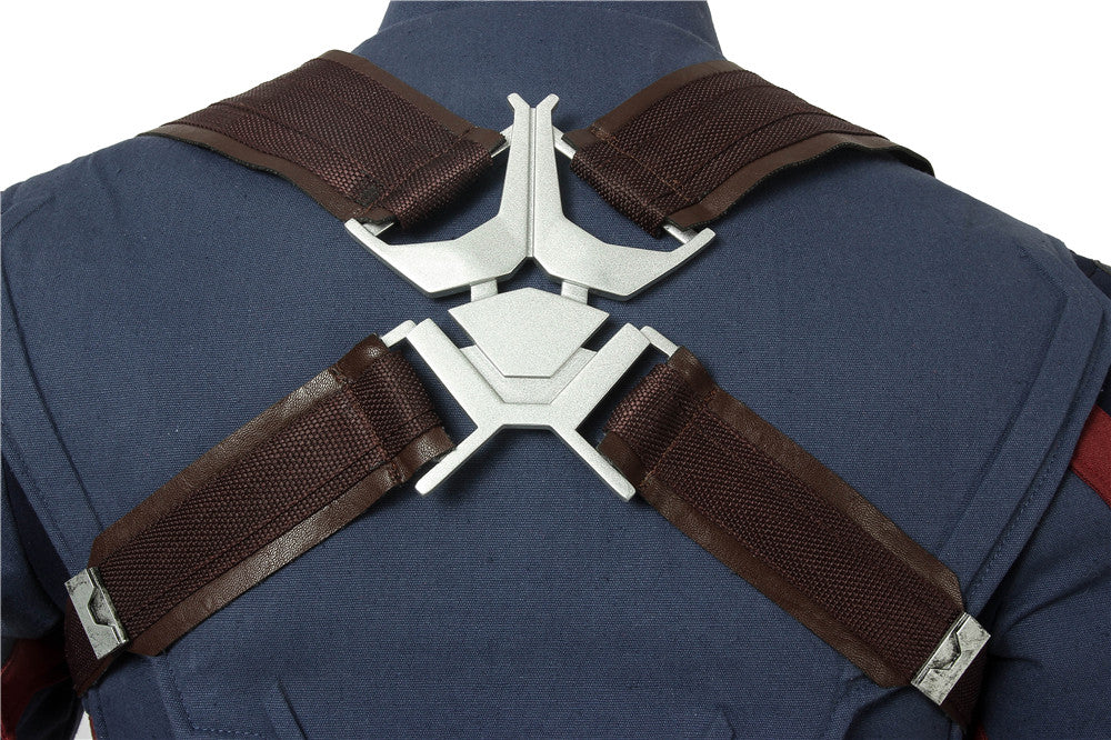 Avengers: Endgame Captain America Steve Rogers Jumpsuit Cosplay Costume Suit for Halloween