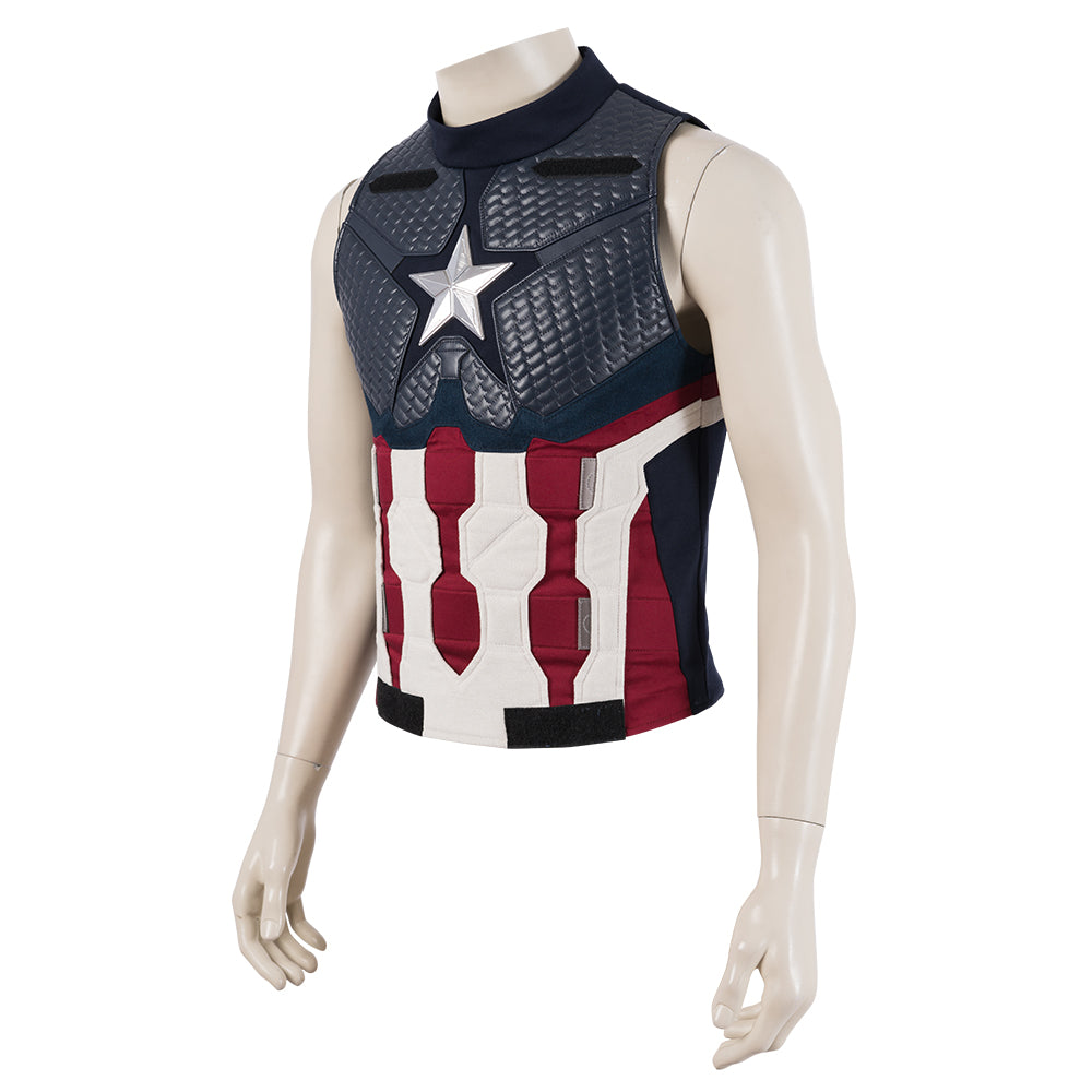 Avengers: Endgame Captain America Steven Rogers Cosplay Costume Full Set for Halloween