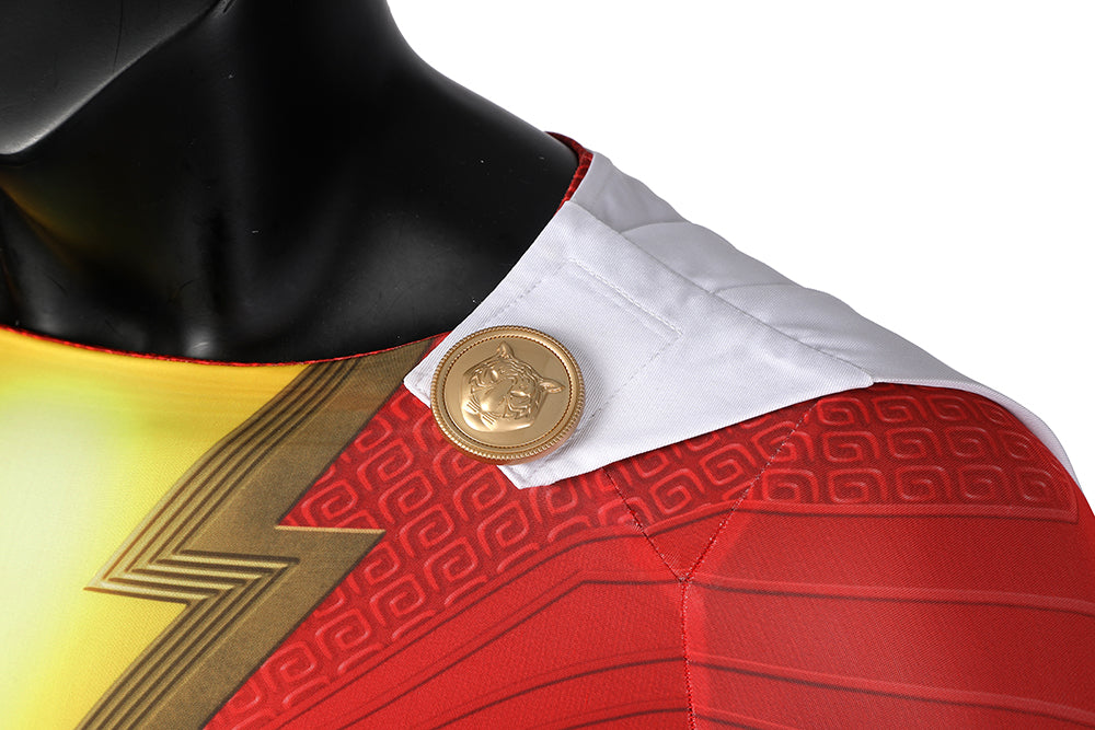 Shazam! Fury of the Gods Billy Batson Jumpsuit Cosplay Costume for Halloween