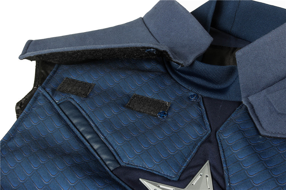 Avengers: Endgame Captain America Steve Rogers Jumpsuit Cosplay Costume Suit for Halloween