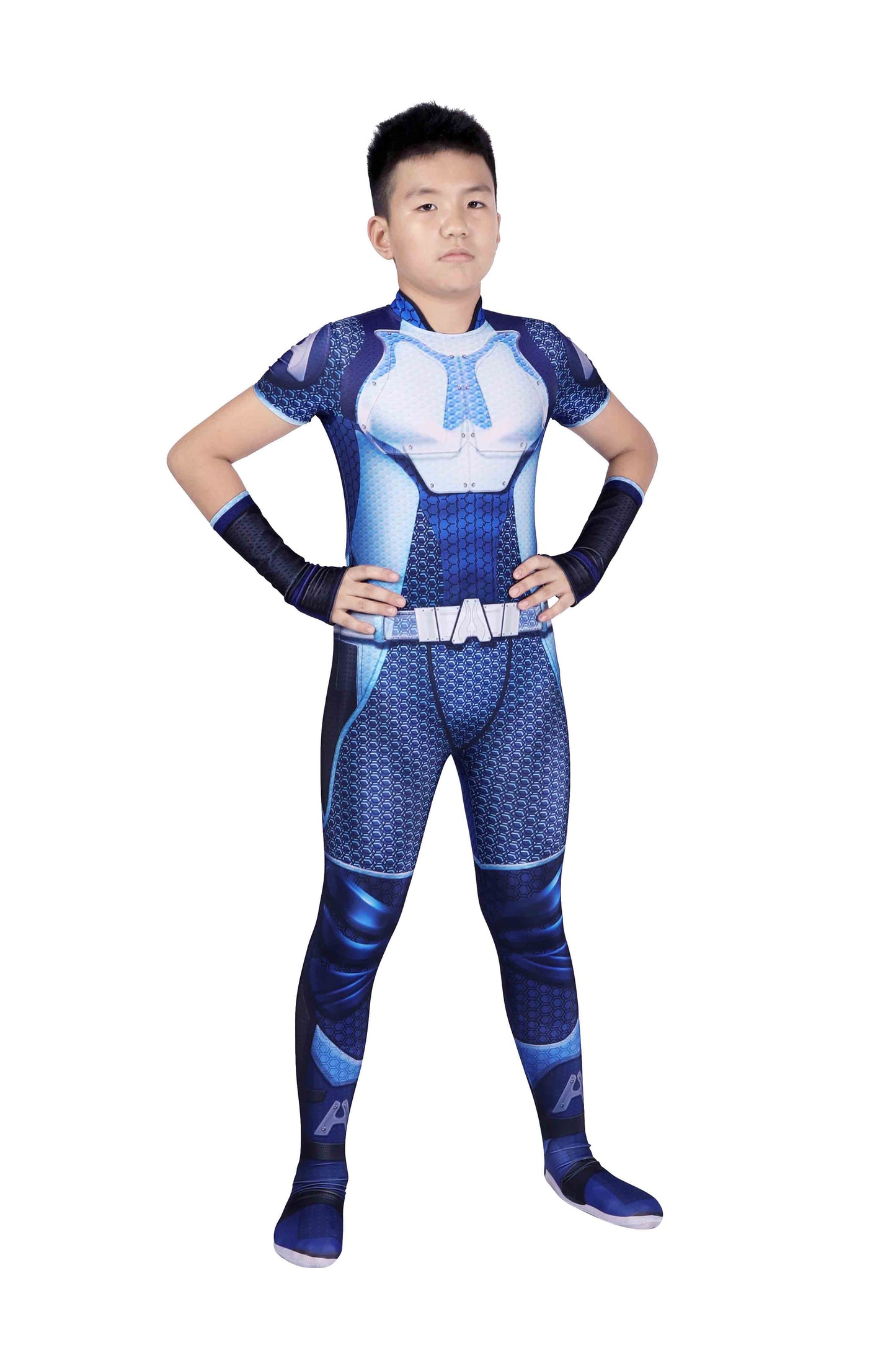 The Boys Season 3 A-Train Kid Jumpsuit Cosplay Costume Outfit for Halloween