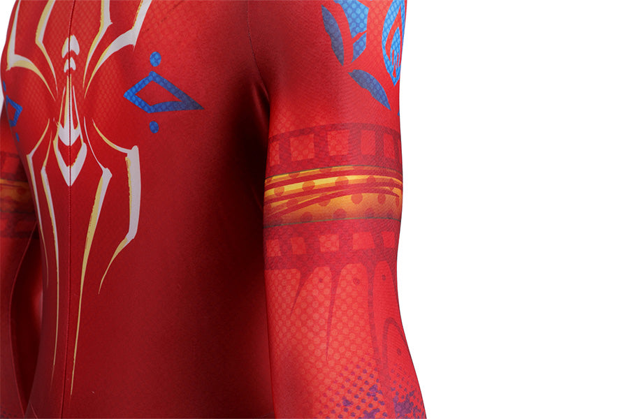 Spider-Man: Across the Spider-Verse Spider-Man India Pavitr Prabhakar Jumpsuit Cosplay Costume for Halloween