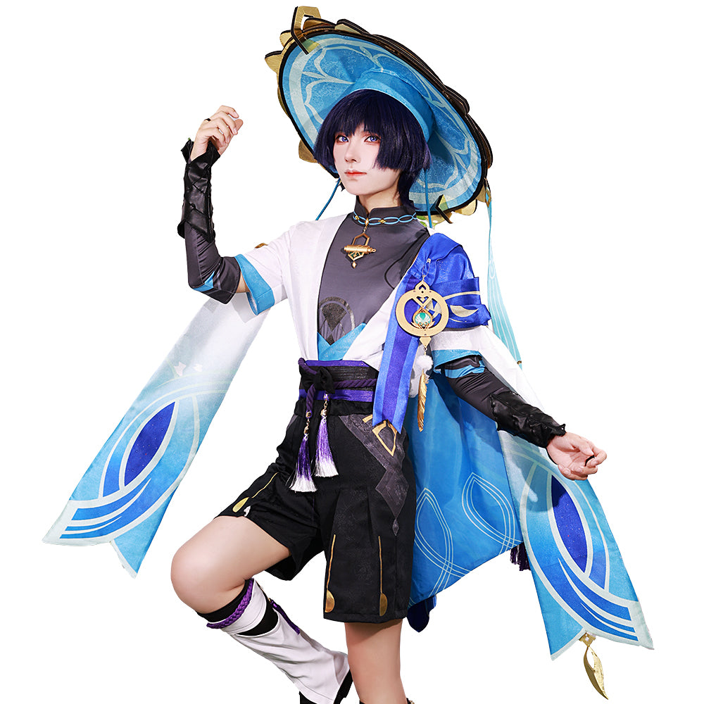 Genshin Impact Scaramouche Wanderer Cosplay Costume Outfit