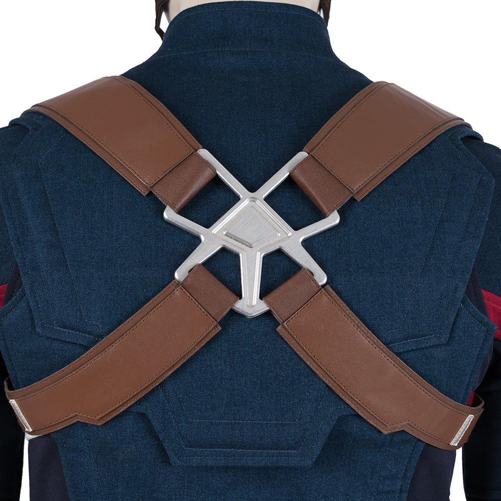 Avengers: Endgame Captain America Steven Rogers Cosplay Costume Full Set for Halloween