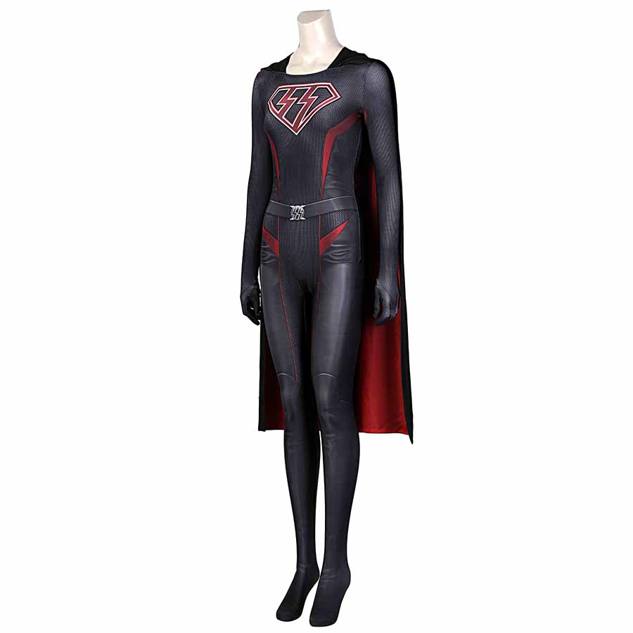 OVERGIRL Kara Zor-El Danvers Jumpsuit Cosplay Costume for Halloween