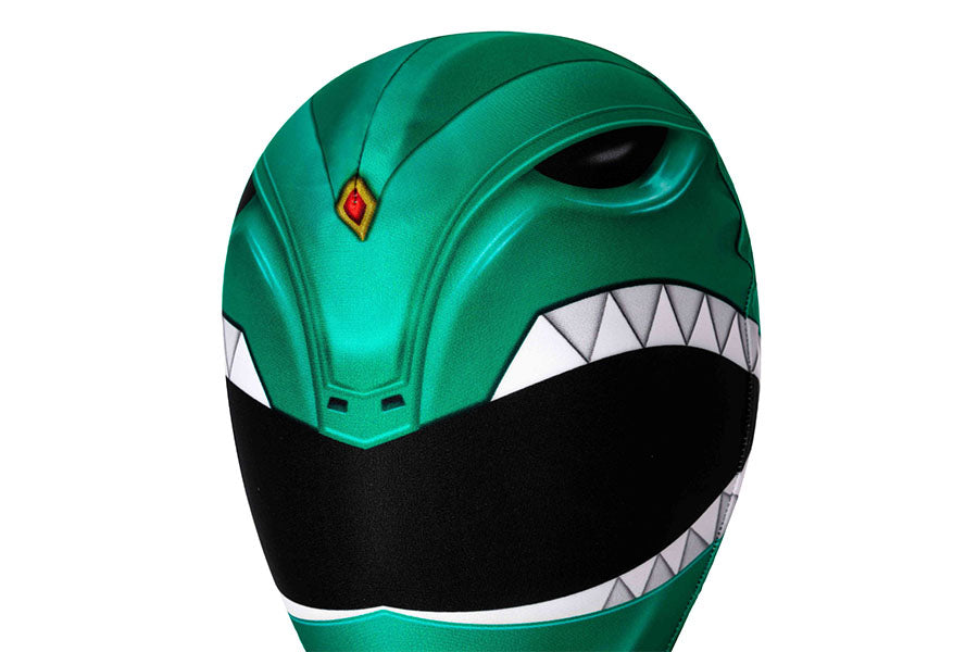 Mighty Morphin Power Rangers Yamato Tribe Knight Burai Dragon Ranger Green Ranger Cosplay Costume for Halloween