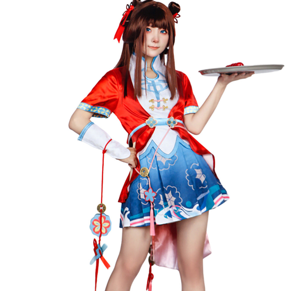 Honor of Kings Xi Shi Skin Linglong and Delicate Flavor Cosplay Costume Outfit for Halloween