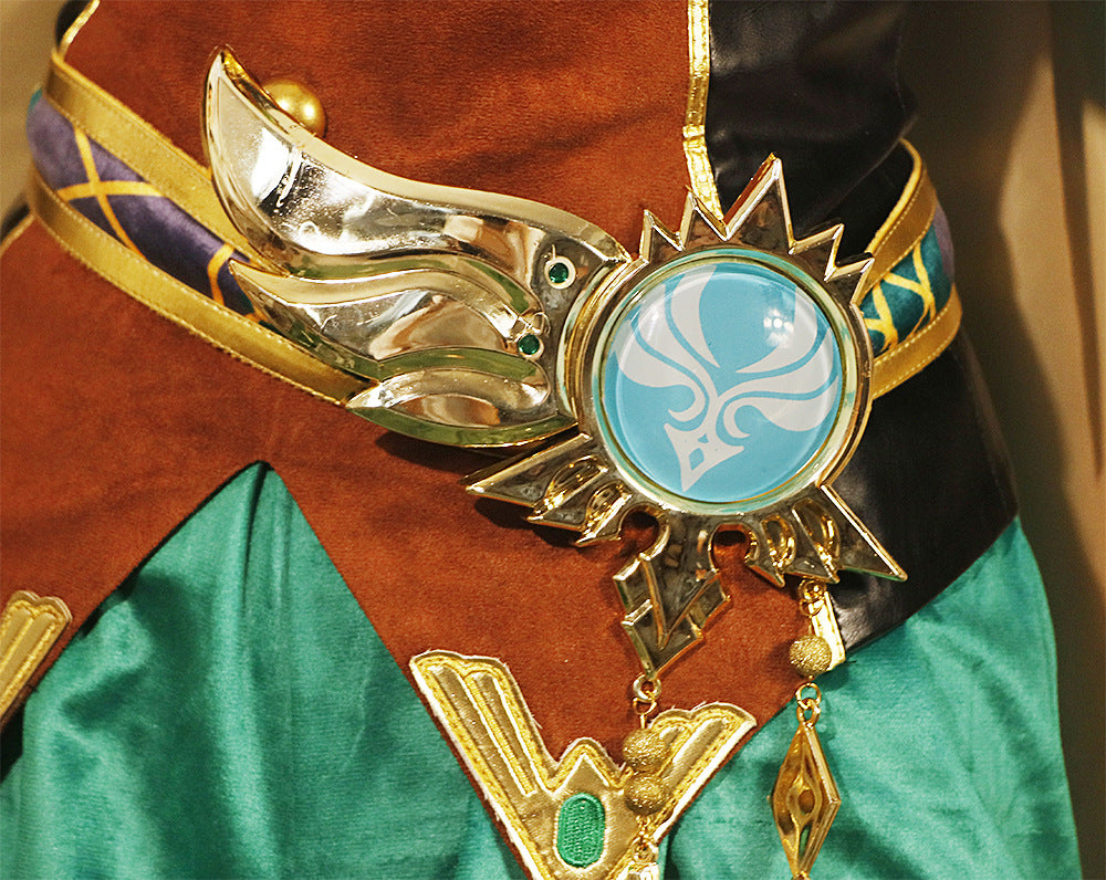 Genshin Impact Venti Cosplay Costume Suit for Halloween