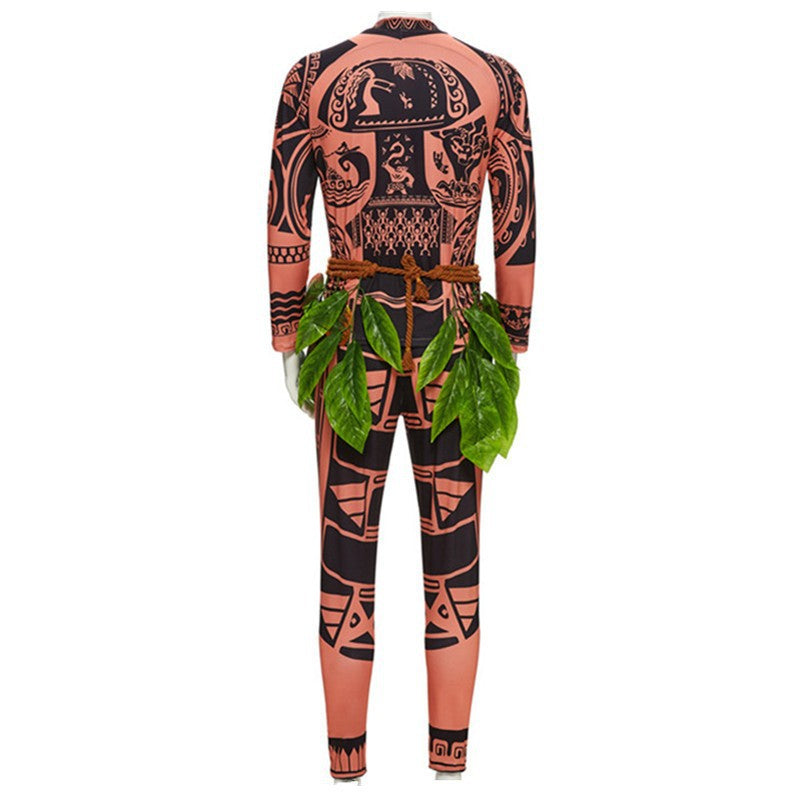 Moana Maui Cosplay Costume Suit for Halloween