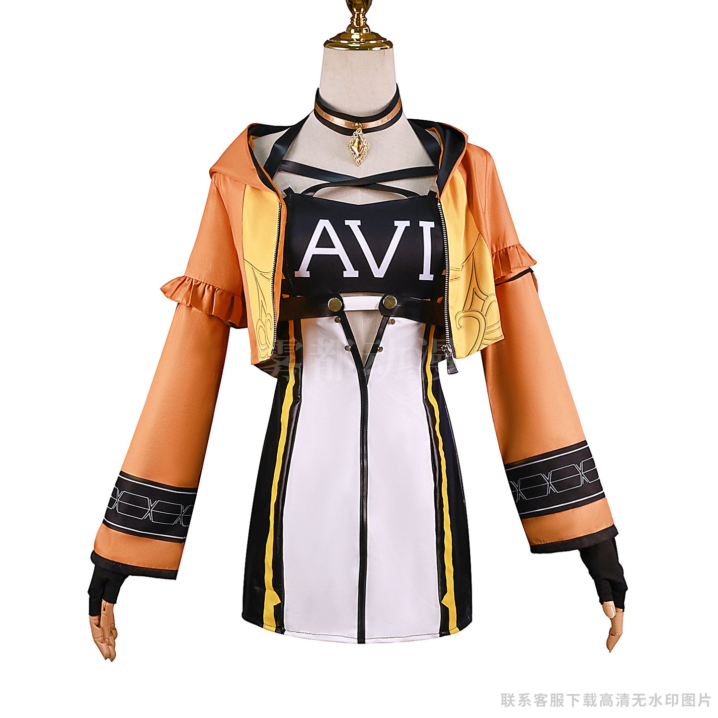 Genshin Impact Navia Racing Cosplay Costume for Halloween