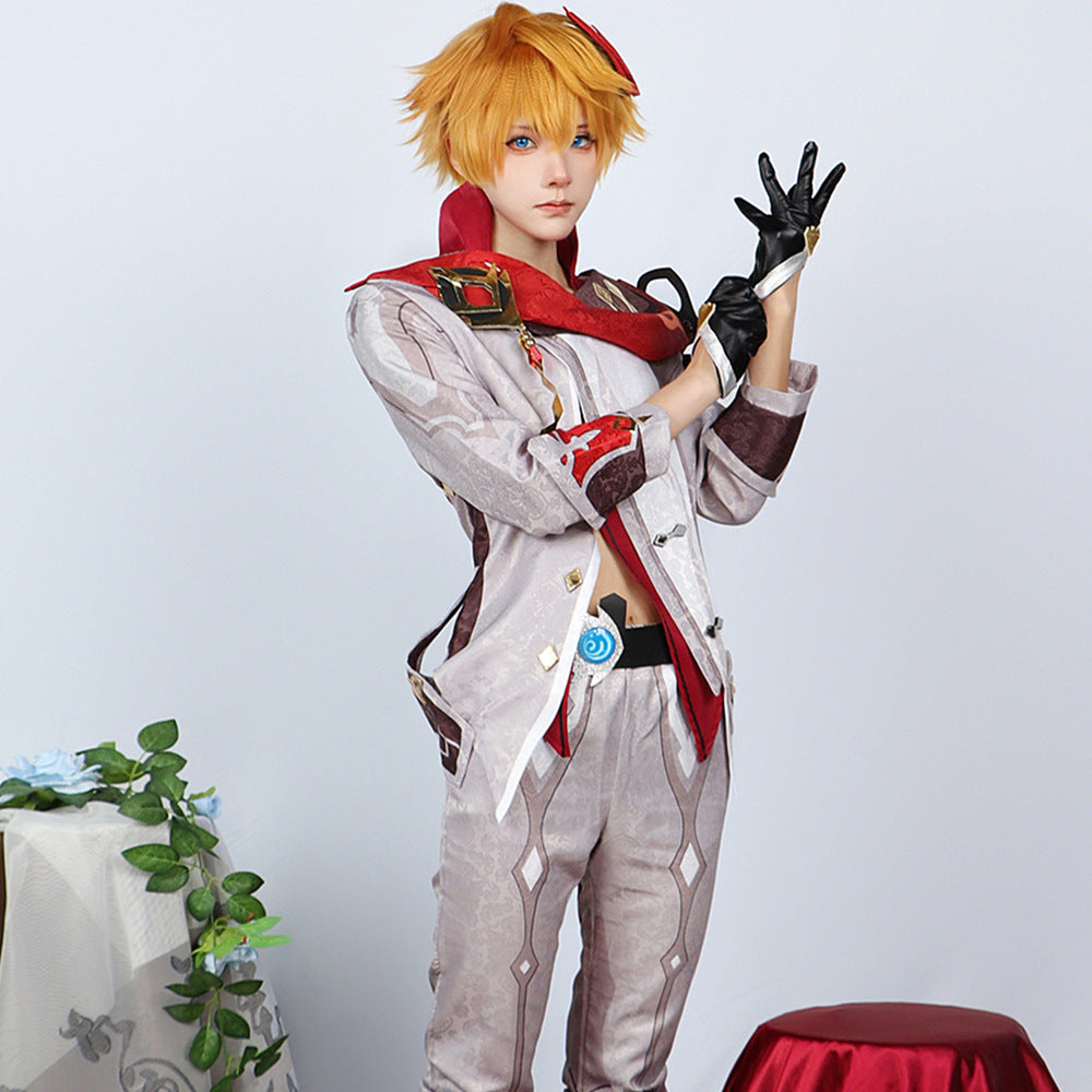 Genshin Impact Tartaglia Cosplay Costume Suit