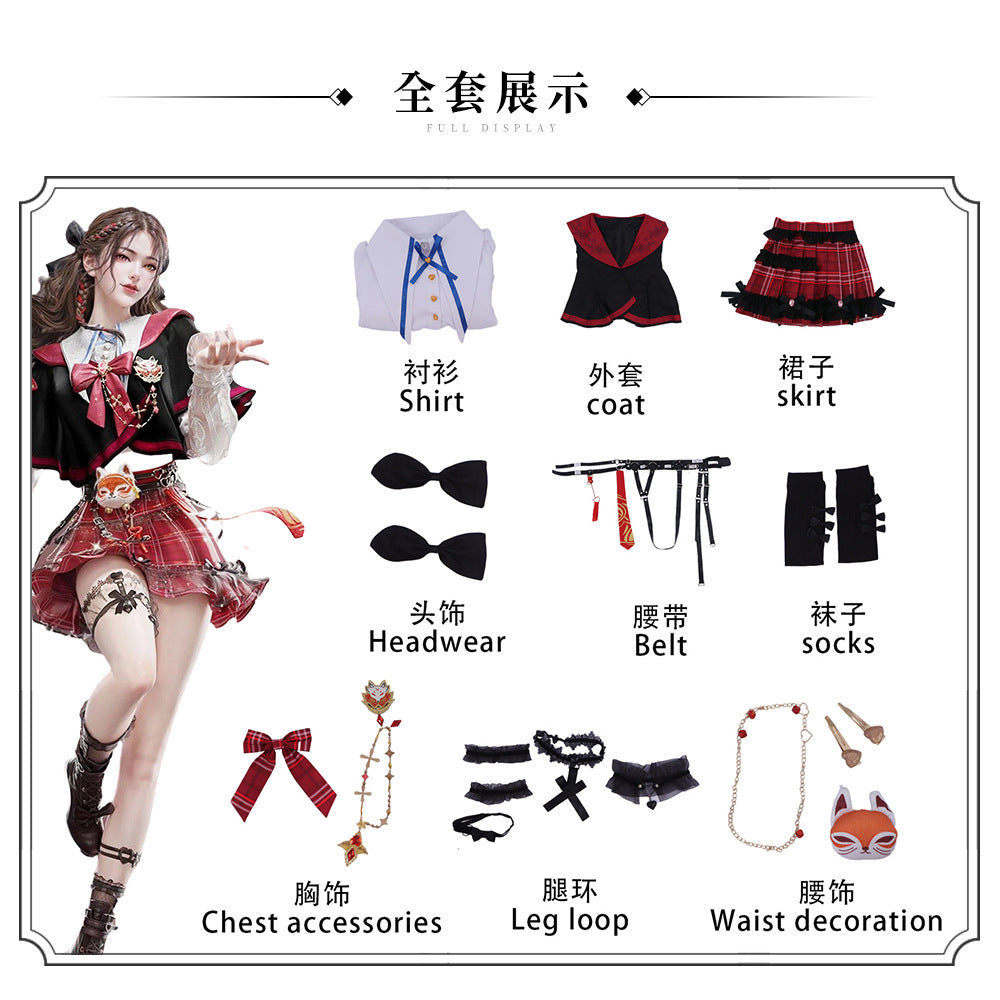 Naraka: Bladepoint Tessa Cosplay Costume Suit for Halloween