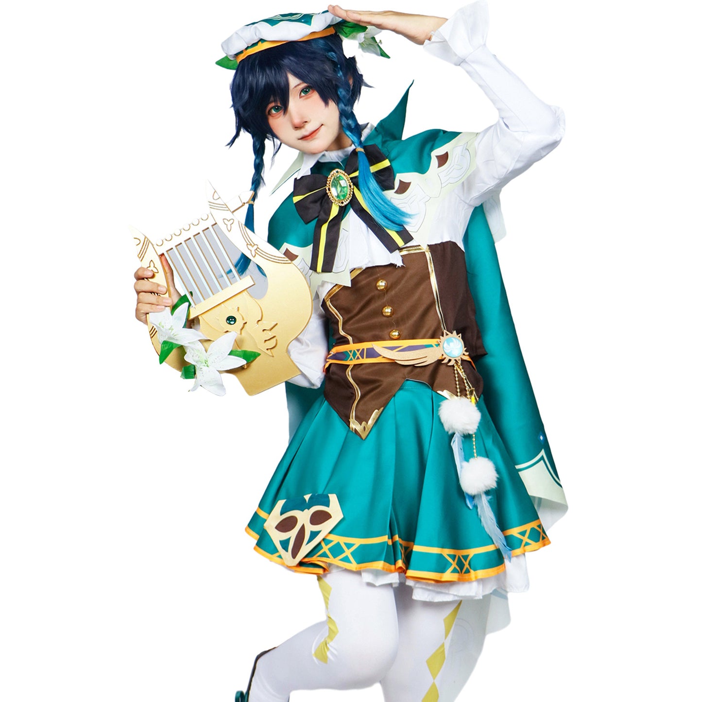 Genshin Impact Venti Cosplay Costume Set