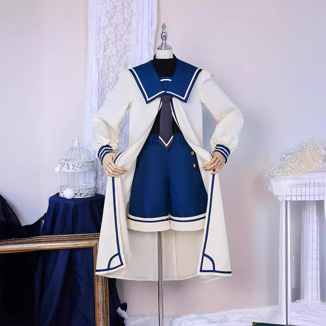 Black Butler Ciel Phantomhive Scallop Cosplay Costume Suit for Halloween