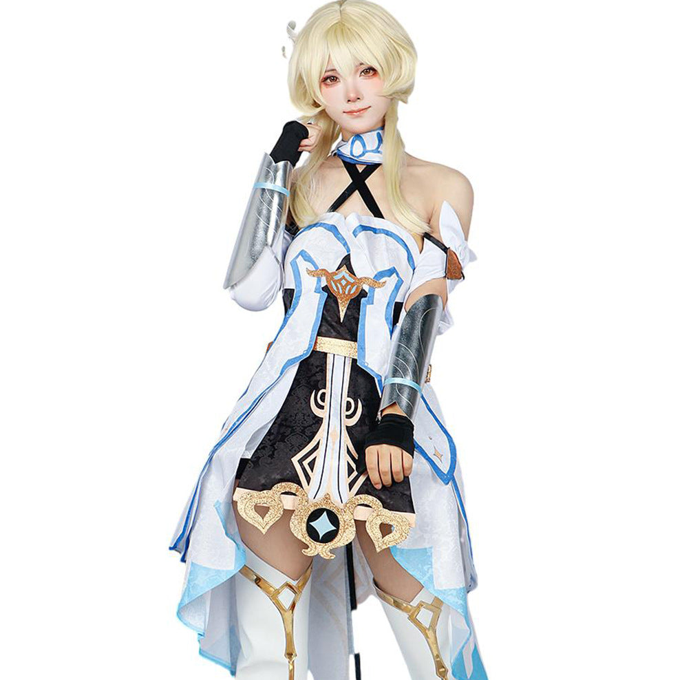 Genshin Impact Traveler Lumine Cosplay Costume Full Set