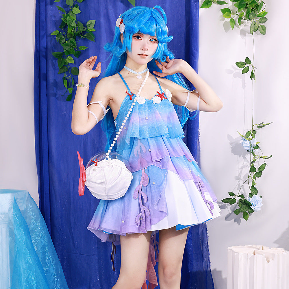 Honor of Kings Dolia Mermaid Cosplay Costume Full Set for Halloween